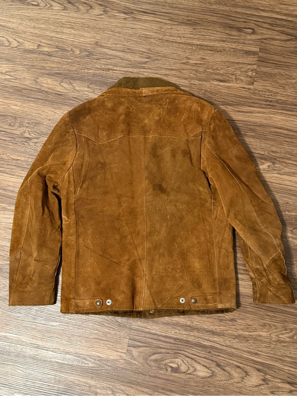 Vintage Pioneer Wear Genuine Leather Brown Men's Jacket with Fur Lining Size 40 - Picture 2 of 9